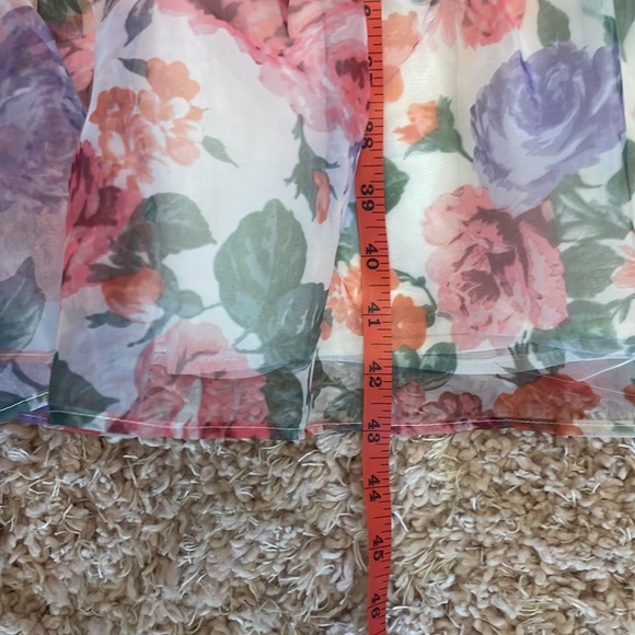 NWOT - Sister Jane bow strap midi dress in printed floral mesh - Picture 9 of 10